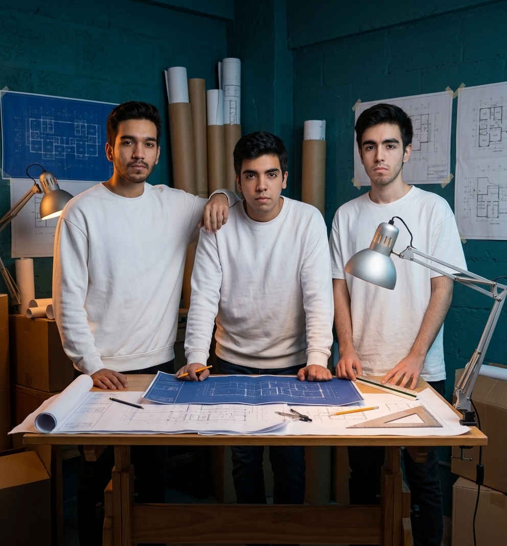 318 Arquitectos estudiando varios servicios como: Mantenimiento Residencial e Industrial, Diseño y planos arquitectónicos y ejecutivos y Obra Civil desde Cero.